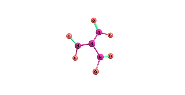 Trinitramide molecuul geïsoleerd op wit — Stockfoto