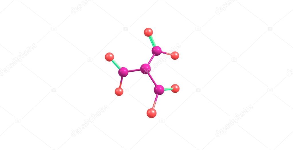Trinitramide molecule isolated on white