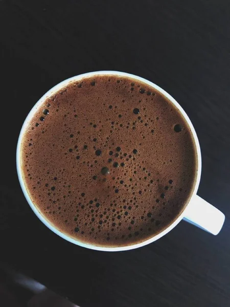 Café Turco Una Taza Blanca —  Fotos de Stock