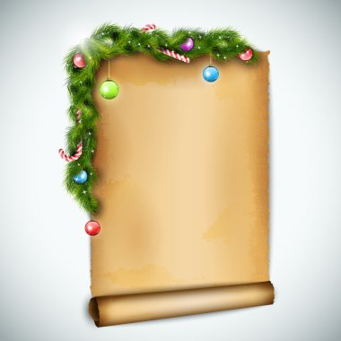 Eski Noel kağıdın.