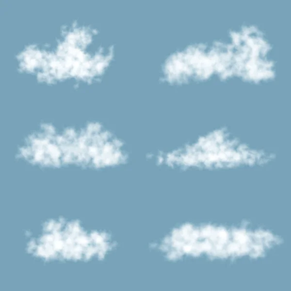 Ensemble de nuages de gradient de transparence vectorielle — Image vectorielle