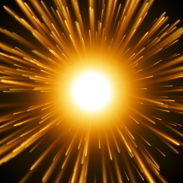 Dazzle Explosion In the Space.