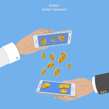 Mobil para transferi vektör kavramı. 