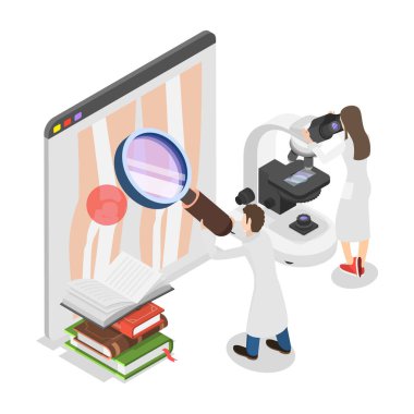 3 Boyutlu Isometric Flat Vlat Romatizma İllüstrasyonu, Semptomlar, Tedavi ve Hastalık Sebepleri. Madde 2