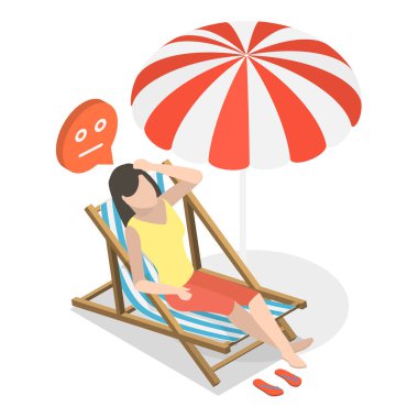 3 Boyutlu Isometric Sert Havanın Sabit Vektör İlülasyonu, Bireyler Aşırı Isı Koşullarını Yaşıyor. Madde 3