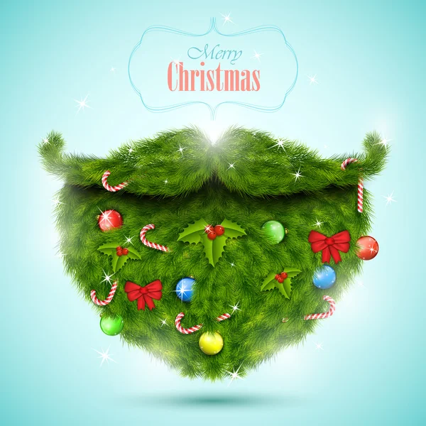 Weihnachtsgrußkarte Vektor Illustration. — Stockvektor