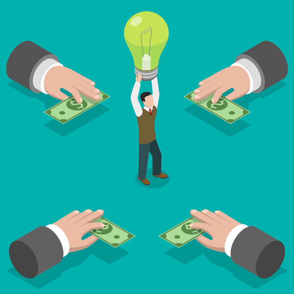 Концепция плоского изометрического вектора
.