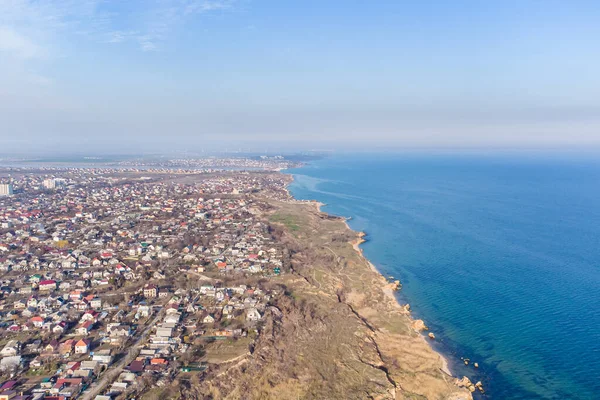 Uitzicht Het Dorp Fontanka Aan Zwarte Zeekust Bij Odessa Foto — Stockfoto