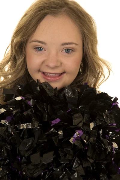 Close up cheerleader sorrindo — Fotografia de Stock