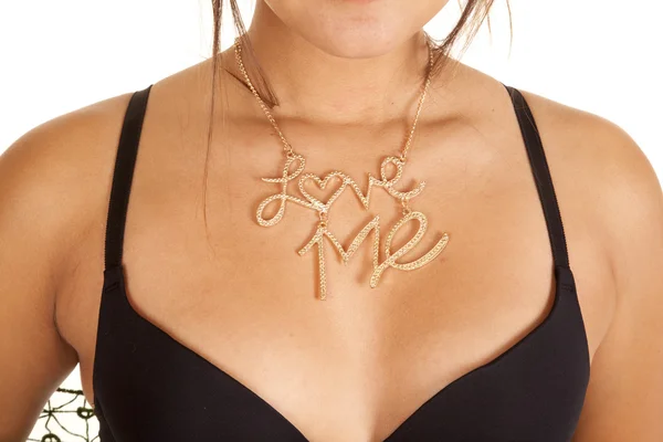 Love me design necklace — Stock Photo, Image