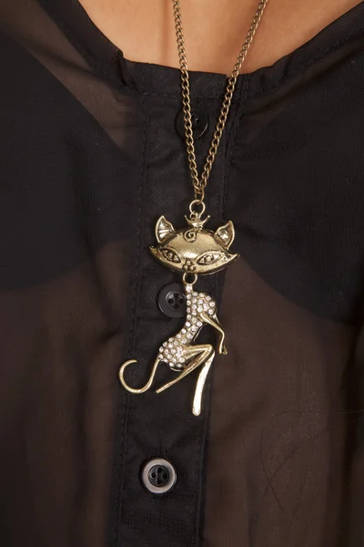 Cat necklace — Stock Photo, Image