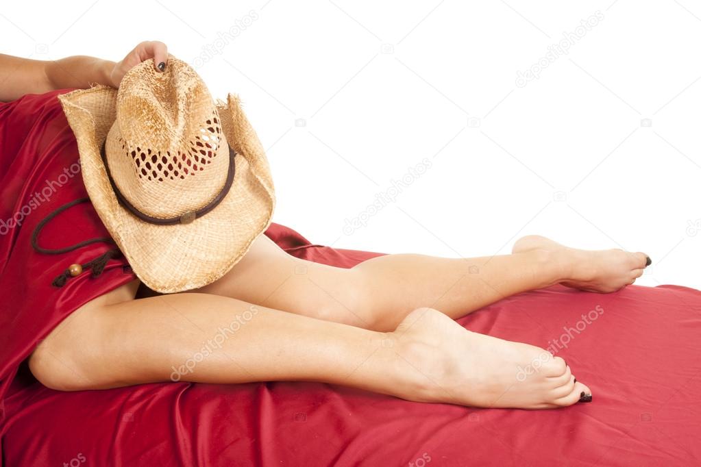 Legs with western hat