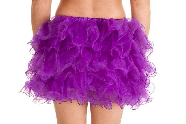 Zblízka pohled zezadu purple tutu — Stock fotografie