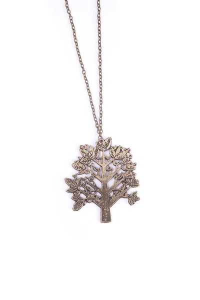 Tree pendant on necklace — Stock Photo, Image