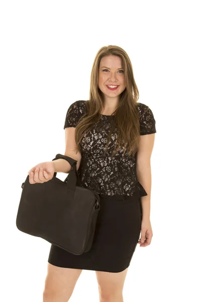 Woman wearing black — Stock Photo, Image