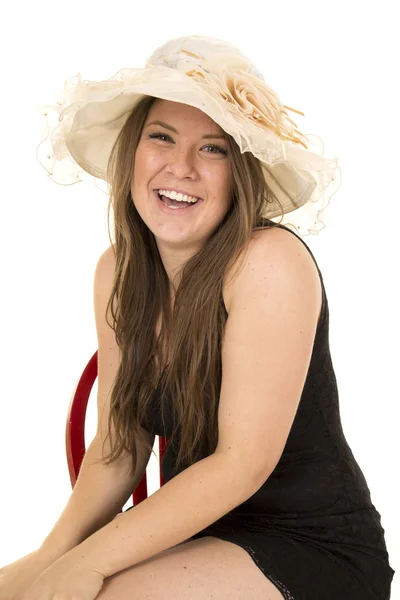 Mujer con sombrero — Foto de Stock