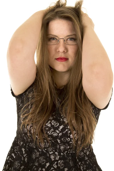 Woman wearing black — Stock Photo, Image