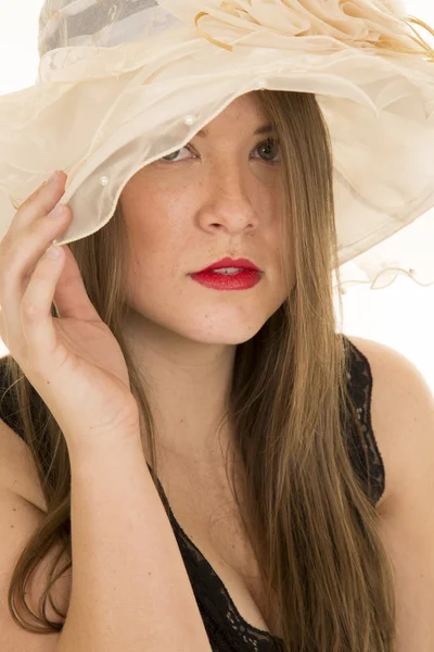 Woman  wearing a hat — Stock Photo, Image