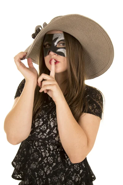 Femme portant un masque — Photo