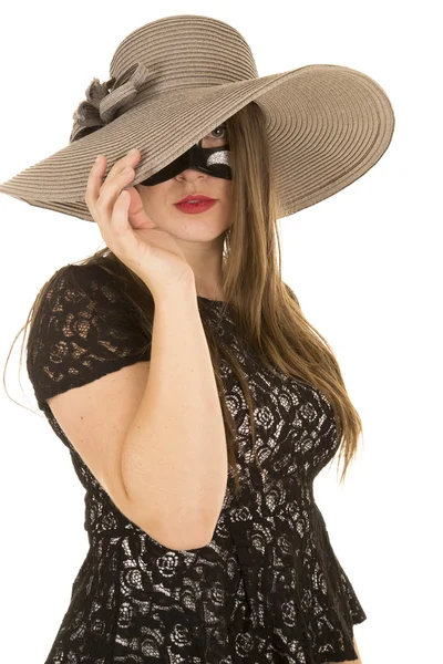 Woman wearing mask — Stock Photo, Image