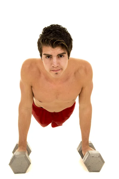 Young man doing fitness — Stock Photo, Image