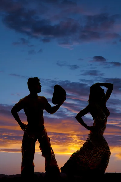 Vaquero y su mujer —  Fotos de Stock