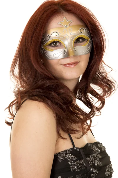 Donna che indossa maschera — Foto Stock