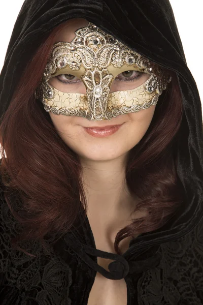 Frau mit Maske — Stockfoto