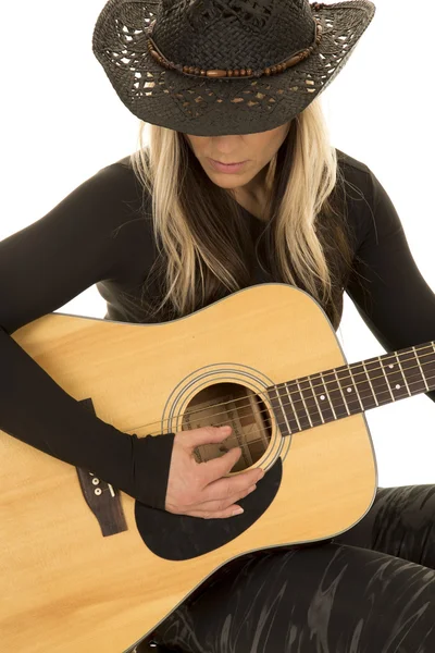 Mujer wih guitarra — Foto de Stock