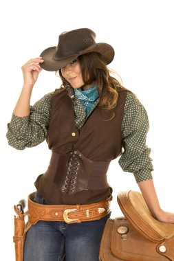 genç güzel cowgirl