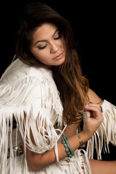 Native American woman — Stock Photo, Image