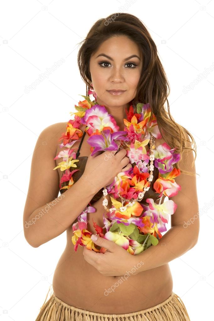 Hawaiian woman in her coconut bra Stock Photo by ©alanpoulson 68497967