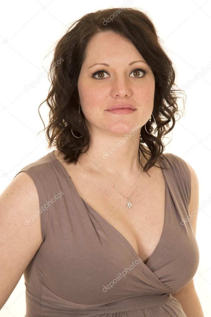 Pretty pregnant woman portrait