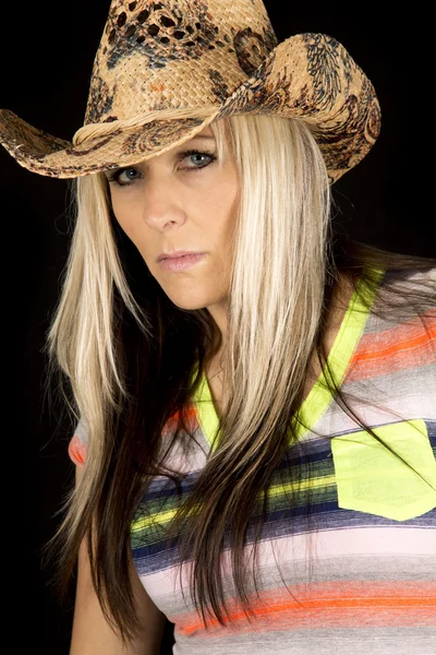 Pretty cowgirl portrait — Stock Photo, Image