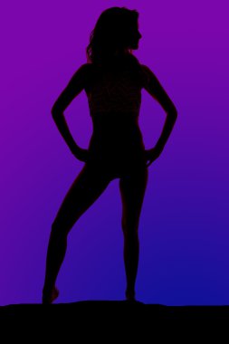 Bikinili kadın silüeti