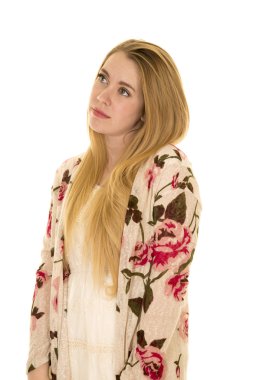 Güzel sarışın kadın.