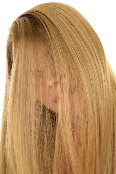 Blond kvinna ansikte — Stockfoto