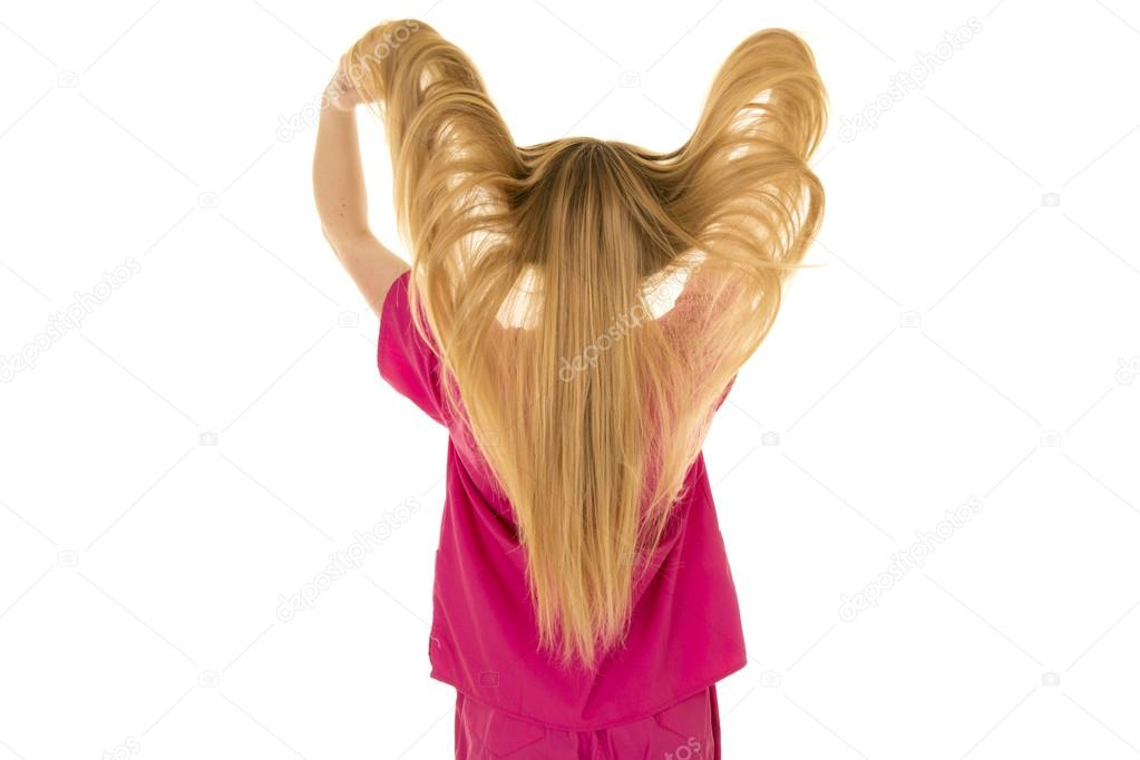 blond woman with long hair