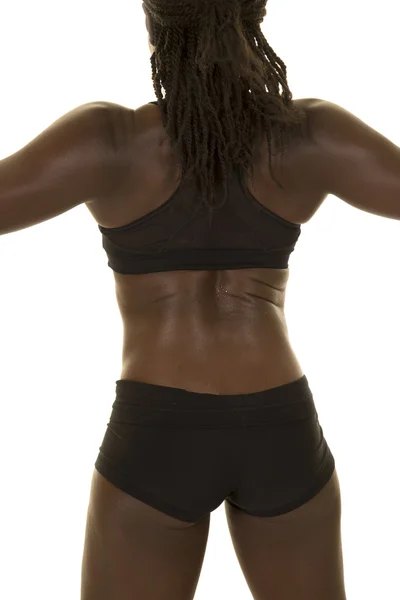 Fit woman's body back view — Stock Photo, Image