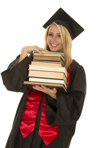 Jong student meisje met boeken — Stockfoto