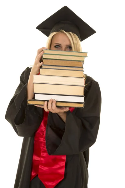 Junges studentisches Mädchen mit Büchern — Stockfoto