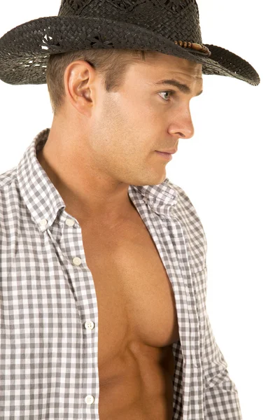 Junger schöner Mann Cowboy — Stockfoto