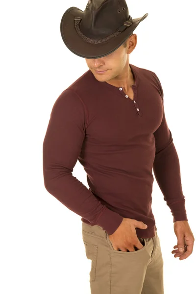 Joven hombre guapo vaquero — Foto de Stock