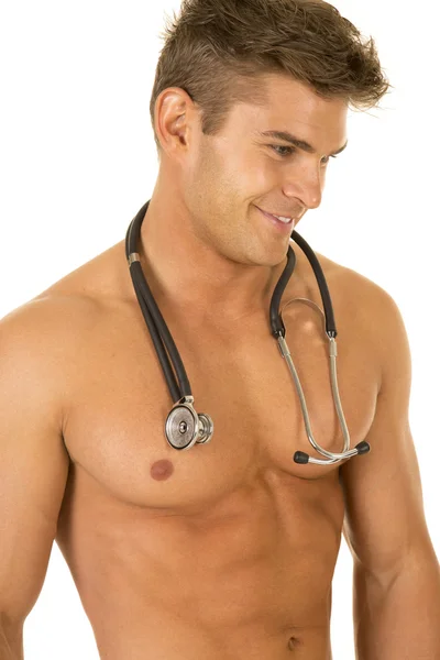 Sexy médico hombre con estetoscopio — Foto de Stock