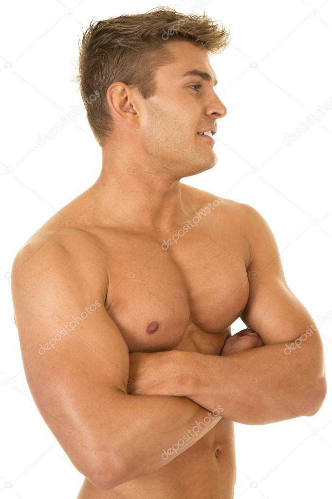 young muscular strong man