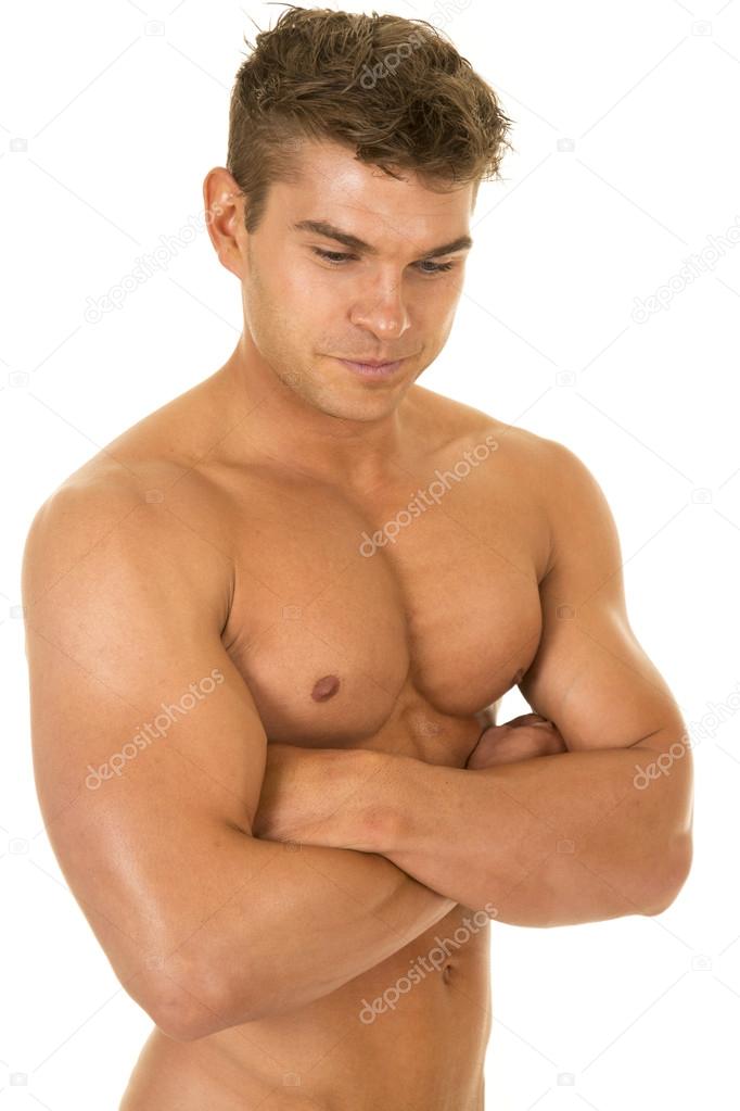 young muscular strong man