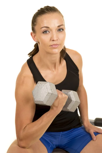 Deporte de la mujer haciendo ejercicio — Foto de Stock