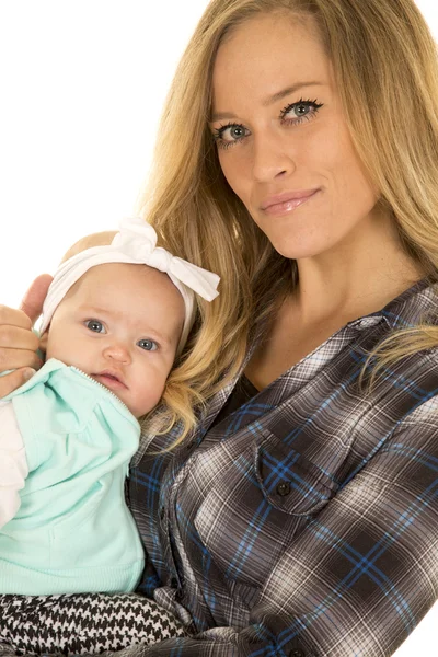 Woman with little baby girl — Stock Photo, Image