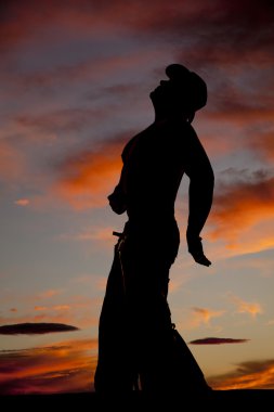 kovboy erkek silüeti