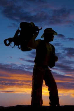 kovboy erkek silüeti